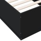 vidaXL Bettgestell Schwarz 75x190 cm Holzwerkstoff vidaXL Bettgestell Schwarz 75x190 cm Holzwerkstoff