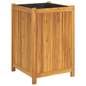 vidaXL Pflanzkübel mit Einlage 50x50x75 cm Massivholz Akazie