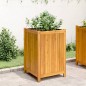vidaXL Pflanzkübel mit Einlage 50x50x75 cm Massivholz Akazie