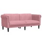 vidaXL Sofa 2-Sitzer Rosa Samt vidaXL Sofa 2-Sitzer Rosa Samt