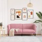 vidaXL Sofa 2-Sitzer Rosa Samt vidaXL Sofa 2-Sitzer Rosa Samt