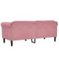 vidaXL Sofa 2-Sitzer Rosa Samt vidaXL Sofa 2-Sitzer Rosa Samt