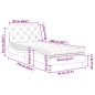 vidaXL Bett mit Matratze Rosa 90x200 cm Samt vidaXL Bett mit Matratze Rosa 90x200 cm Samt