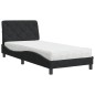 vidaXL Bett mit Matratze Schwarz 90x190 cm Samt vidaXL Bett mit Matratze Schwarz 90x190 cm Samt