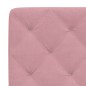 vidaXL Bett mit Matratze Rosa 100x200 cm Samt vidaXL Bett mit Matratze Rosa 100x200 cm Samt