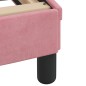 vidaXL Bett mit Matratze Rosa 100x200 cm Samt vidaXL Bett mit Matratze Rosa 100x200 cm Samt