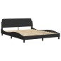 vidaXL Bett mit Matratze Schwarz 160x200 cm Samt vidaXL Bett mit Matratze Schwarz 160x200 cm Samt