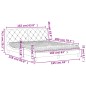 vidaXL Bett mit Matratze Schwarz 160x200 cm Samt vidaXL Bett mit Matratze Schwarz 160x200 cm Samt