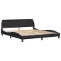 vidaXL Bett mit Matratze Schwarz 180x200 cm Samt vidaXL Bett mit Matratze Schwarz 180x200 cm Samt