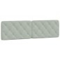 vidaXL Bett mit Matratze Hellgrau 180x200 cm Samt vidaXL Bett mit Matratze Hellgrau 180x200 cm Samt