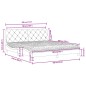 vidaXL Bett mit Matratze Hellgrau 180x200 cm Samt vidaXL Bett mit Matratze Hellgrau 180x200 cm Samt