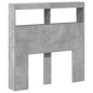 vidaXL LED-Kopfteil mit Ablagen Betongrau 100x17x102 cm vidaXL LED-Kopfteil mit Ablagen Betongrau 100x17x102 cm