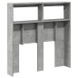 vidaXL LED-Kopfteil mit Ablagen Betongrau 100x17x102 cm vidaXL LED-Kopfteil mit Ablagen Betongrau 100x17x102 cm