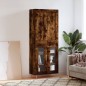 Highboard Räuchereiche 69,5x34x180 cm Holzwerkstoff Highboard Räuchereiche 69,5x34x180 cm Holzwerkstoff