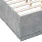 vidaXL Bettgestell Betongrau 140x190 cm Holzwerkstoff vidaXL Bettgestell Betongrau 140x190 cm Holzwerkstoff