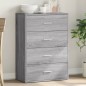 vidaXL Sideboard Grau Sonoma 60x31x84 cm Holzwerkstoff vidaXL Sideboard Grau Sonoma 60x31x84 cm Holzwerkstoff