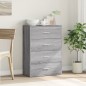 vidaXL Sideboard Grau Sonoma 60x31x84 cm Holzwerkstoff vidaXL Sideboard Grau Sonoma 60x31x84 cm Holzwerkstoff