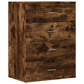 vidaXL Sideboard Räuchereiche 60x39x80 cm Holzwerkstoff