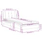vidaXL Bett mit Matratze Weiß 80x200 cm Kunstleder vidaXL Bett mit Matratze Weiß 80x200 cm Kunstleder
