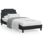 vidaXL Bett mit Matratze Schwarz 90x190 cm Kunstleder vidaXL Bett mit Matratze Schwarz 90x190 cm Kunstleder