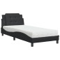 vidaXL Bett mit Matratze Schwarz 90x190 cm Kunstleder vidaXL Bett mit Matratze Schwarz 90x190 cm Kunstleder
