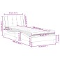 vidaXL Bett mit Matratze Schwarz 90x190 cm Kunstleder vidaXL Bett mit Matratze Schwarz 90x190 cm Kunstleder