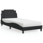 vidaXL Bett mit Matratze Schwarz 90x200 cm Kunstleder vidaXL Bett mit Matratze Schwarz 90x200 cm Kunstleder