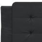vidaXL Bett mit Matratze Schwarz 90x200 cm Kunstleder vidaXL Bett mit Matratze Schwarz 90x200 cm Kunstleder