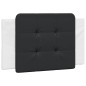 vidaXL Bett mit Matratze Weiß und Schwarz 90x200 cm Kunstleder vidaXL Bett mit Matratze Weiß und Schwarz 90x200 cm Kunstleder