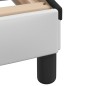 vidaXL Bett mit Matratze Weiß und Schwarz 90x200 cm Kunstleder vidaXL Bett mit Matratze Weiß und Schwarz 90x200 cm Kunstleder