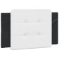 vidaXL Bett mit Matratze Schwarz und Weiß 100x200 cm Kunstleder vidaXL Bett mit Matratze Schwarz und Weiß 100x200 cm Kunstleder