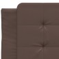 vidaXL Bett mit Matratze Braun 90x190 cm Kunstleder vidaXL Bett mit Matratze Braun 90x190 cm Kunstleder