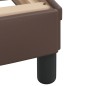 vidaXL Bett mit Matratze Braun 90x190 cm Kunstleder vidaXL Bett mit Matratze Braun 90x190 cm Kunstleder