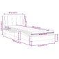 vidaXL Bett mit Matratze Braun 90x190 cm Kunstleder vidaXL Bett mit Matratze Braun 90x190 cm Kunstleder