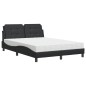 vidaXL Bett mit Matratze Schwarz 140x190 cm Kunstleder vidaXL Bett mit Matratze Schwarz 140x190 cm Kunstleder