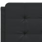 vidaXL Bett mit Matratze Schwarz 140x190 cm Kunstleder vidaXL Bett mit Matratze Schwarz 140x190 cm Kunstleder