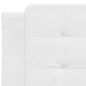 vidaXL Bett mit Matratze Weiß 100x200 cm Kunstleder vidaXL Bett mit Matratze Weiß 100x200 cm Kunstleder