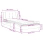 vidaXL Bett mit Matratze Weiß 100x200 cm Kunstleder vidaXL Bett mit Matratze Weiß 100x200 cm Kunstleder