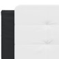 vidaXL Bett mit Matratze Schwarz und Weiß 200x200 cm Kunstleder vidaXL Bett mit Matratze Schwarz und Weiß 200x200 cm Kunstleder