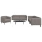 vidaXL 3-tlg. Sofagarnitur Taupe Stoff vidaXL 3-tlg. Sofagarnitur Taupe Stoff