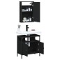 vidaXL 2-tlg. Badmöbel-Set Schwarz Holzwerkstoff vidaXL 2-tlg. Badmöbel-Set Schwarz Holzwerkstoff