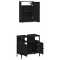 vidaXL 2-tlg. Badmöbel-Set Schwarz Holzwerkstoff vidaXL 2-tlg. Badmöbel-Set Schwarz Holzwerkstoff