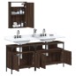 vidaXL 3-tlg. Badmöbel-Set Braun Eichen-Optik Holzwerkstoff vidaXL 3-tlg. Badmöbel-Set Braun Eichen-Optik Holzwerkstoff