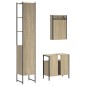 vidaXL 3-tlg. Badmöbel-Set Sonoma-Eiche Holzwerkstoff vidaXL 3-tlg. Badmöbel-Set Sonoma-Eiche Holzwerkstoff
