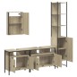 vidaXL 4-tlg. Badmöbel-Set Sonoma-Eiche Holzwerkstoff vidaXL 4-tlg. Badmöbel-Set Sonoma-Eiche Holzwerkstoff