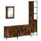 vidaXL 4-tlg. Badmöbel-Set Räuchereiche Holzwerkstoff vidaXL 4-tlg. Badmöbel-Set Räuchereiche Holzwerkstoff
