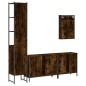 vidaXL 4-tlg. Badmöbel-Set Räuchereiche Holzwerkstoff vidaXL 4-tlg. Badmöbel-Set Räuchereiche Holzwerkstoff