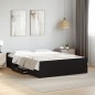 vidaXL Bettgestell mit Schubladen Schwarz 120x200 cm Holzwerkstoff vidaXL Bettgestell mit Schubladen Schwarz 120x200 cm Holzwerkstoff