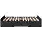 vidaXL Bettgestell mit Schubladen Schwarz 135x190 cm Holzwerkstoff vidaXL Bettgestell mit Schubladen Schwarz 135x190 cm Holzwerkstoff