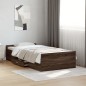 vidaXL Bettgestell mit Schubladen Braun Eichen-Optik 90x190 cm vidaXL Bettgestell mit Schubladen Braun Eichen-Optik 90x190 cm